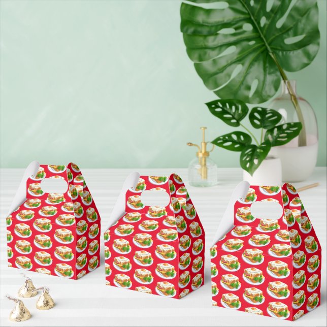 Cute Brunch sandwiches tiled party Favour Box (Multiple)