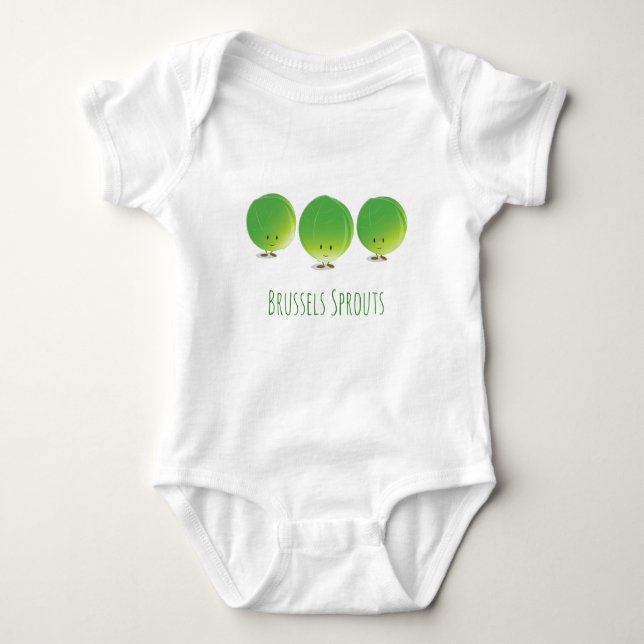 Cute Brussels Sprouts | Baby Bodysuit (Front)