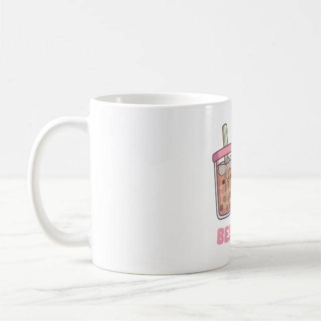 Cute Bubble Tea Bes Teas Besties Coffee Mug (Left)