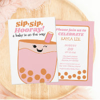 Cute Bubble Tea Boba Baby Shower