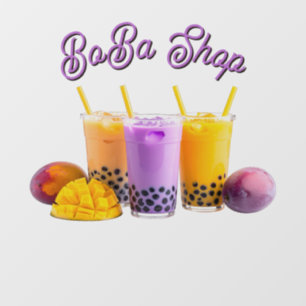 Cute bubble tea, boba tea