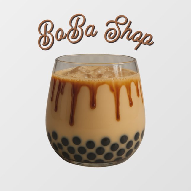  Cute bubble tea, boba tea (Sheet)