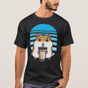 Cute Bubble Tea Hamster   Boba Tea Fanatic Hamster T-Shirt