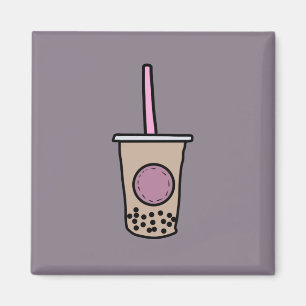 Cute bubble tea magnet
