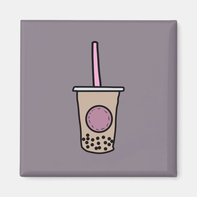 Cute bubble tea magnet (Front)