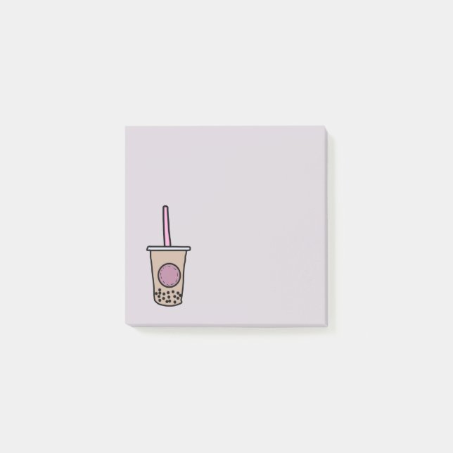 Cute bubble tea post-it notes (Front)