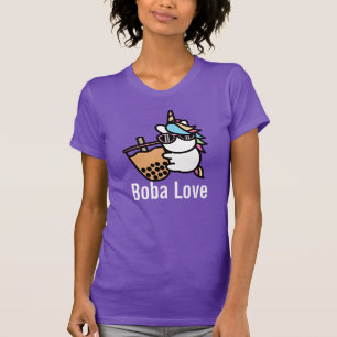 Cute Bubble Tea & Unicorn T-Shirt