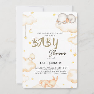 Cute Budget Baby Shower Invitation