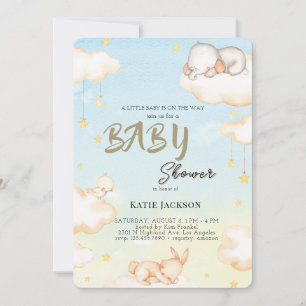 Cute Budget Baby Shower Invitation