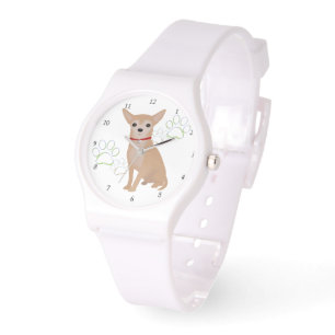 Cute Buff Coloured Chihuahua Watch