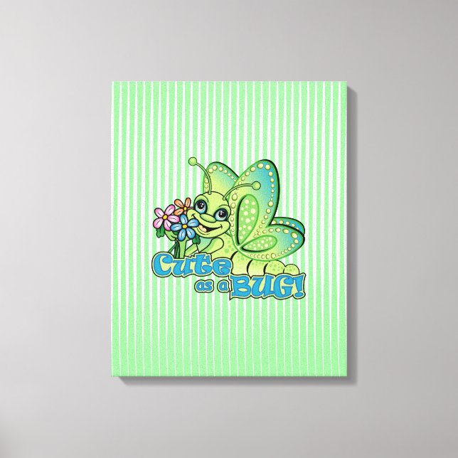 Cute Bug Canvas Print (Front)