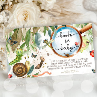 Cute Bug & Caterpillar Baby Shower Enclosure Card