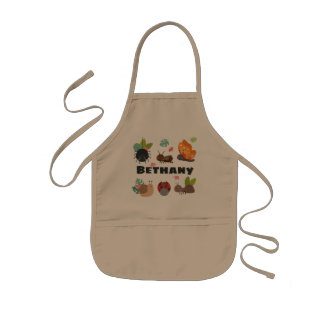 Cute Bugs Personalised Kids Gardening Apron