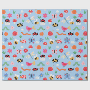 Cute Bugs Wrapping Paper