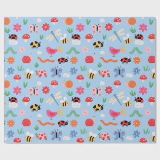 Cute Bugs Wrapping Paper