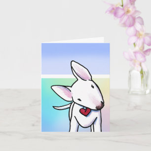 Cute Bull Terrier Card