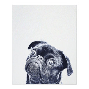 Cute Bulldog Artwork Bulldog Lover Gift Photo Print