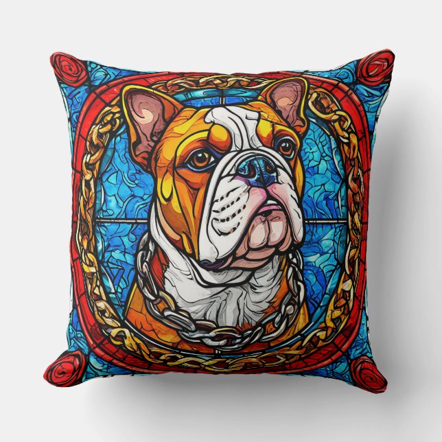 Cute Bulldog Cushion (Front)
