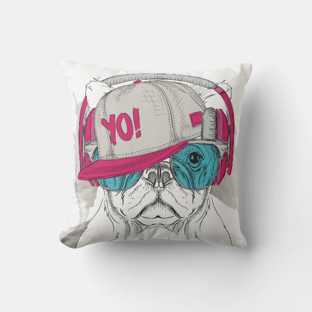 Cute Bulldog Cushion (Front)