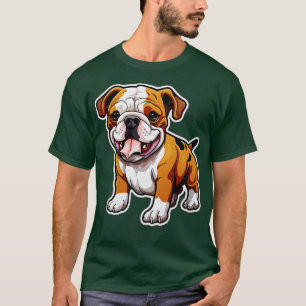 Cute Bulldog Dogs Funny English Bulldog 3 T-Shirt