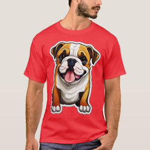 Cute Bulldog Dogs Funny English Bulldog 5 T-Shirt