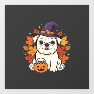 Cute Bulldog Halloween Pumpkin Dog Design_1