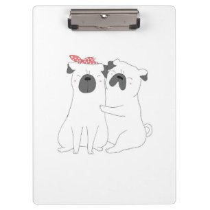 Cute Bulldog Matching Dog Lover Gift Clipboard