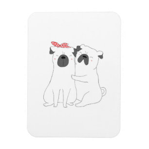 Cute Bulldog Matching Dog Lover Gift Magnet
