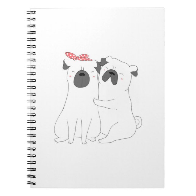 Cute Bulldog | Matching Dog Lover Gift Notebook (Front)