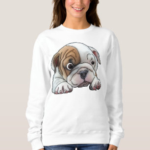 Cute Bulldog Puppy Sweatshirt