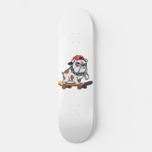Cute Bulldog Skater Skateboard