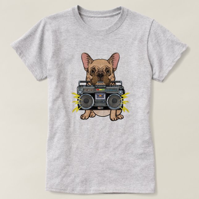 Cute Bulldog T-Shirt (Design Front)
