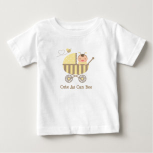 Cute Bumble Bee Baby in Stroller Pun T-Shirt
