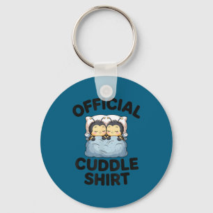 Cute Bumble Bee Couple Cuddle  Key Ring