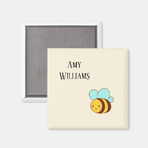 Cute bumble bee personalised  magnet