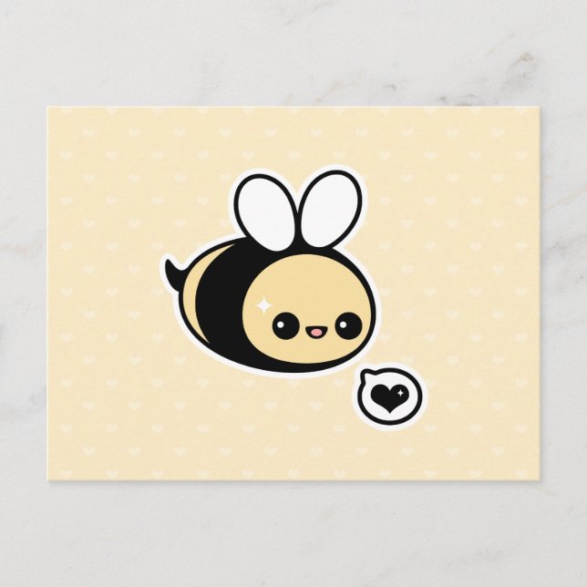 Cute Bumble Bee Postcard (Front)