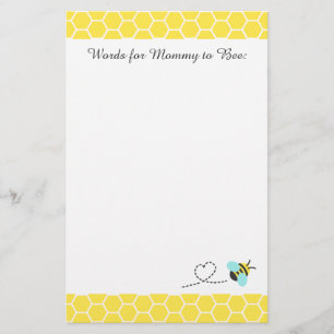 Cute Bumble Bee, Words for Mummy to be