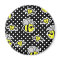 Cute Bumble Bee Yellow and Black Polka Dot