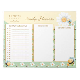 Cute Bumble Bees Custom Planner Notepad