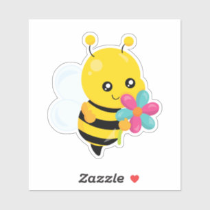 Cute Bumblebee and flowers