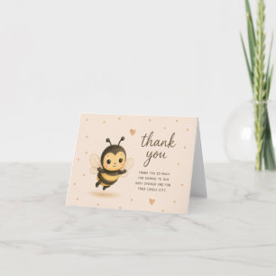 Cute Bumblebee Baby Shower Thank You Card
