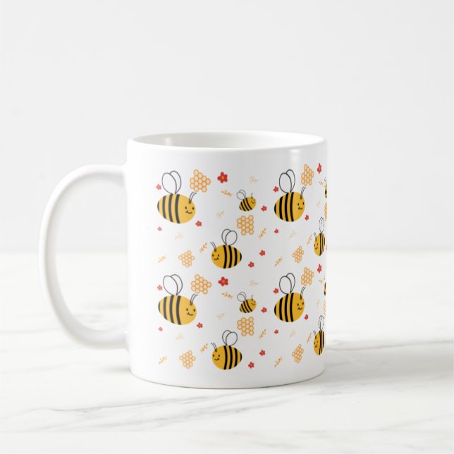 Cute Bumblebee Coffee Mug (Left)