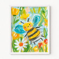 Cute Bumblebee Illustration
