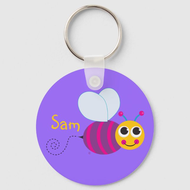 Cute Bumblebee Key Ring (Front)