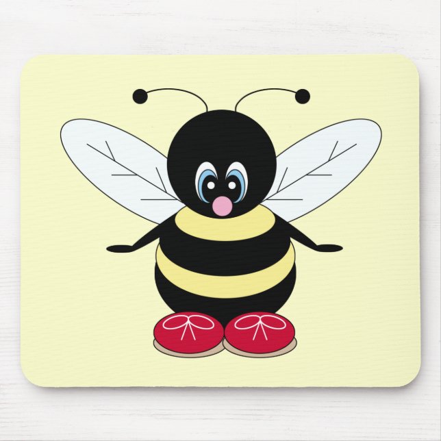 Cute Bumblebee Mousepad (Front)