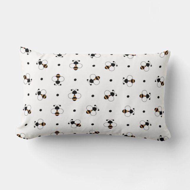 Cute Bumblebee Pillow (Front)