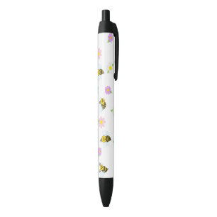 Cute Bumblebee Yellow Black Bumble Bee Colorful Ink Pen