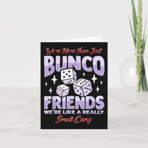 Cute Bunco Night Squad Apparel Game Bunco  Card