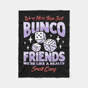 Cute Bunco Night Squad Apparel Game Bunco Fleece Blanket