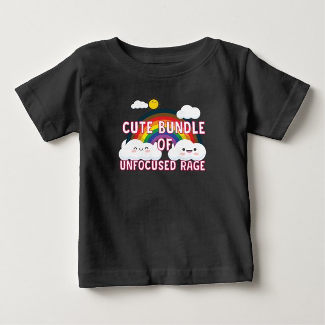 Cute Bundle Of Unfocused Rage Baby T-Shirt (Front)